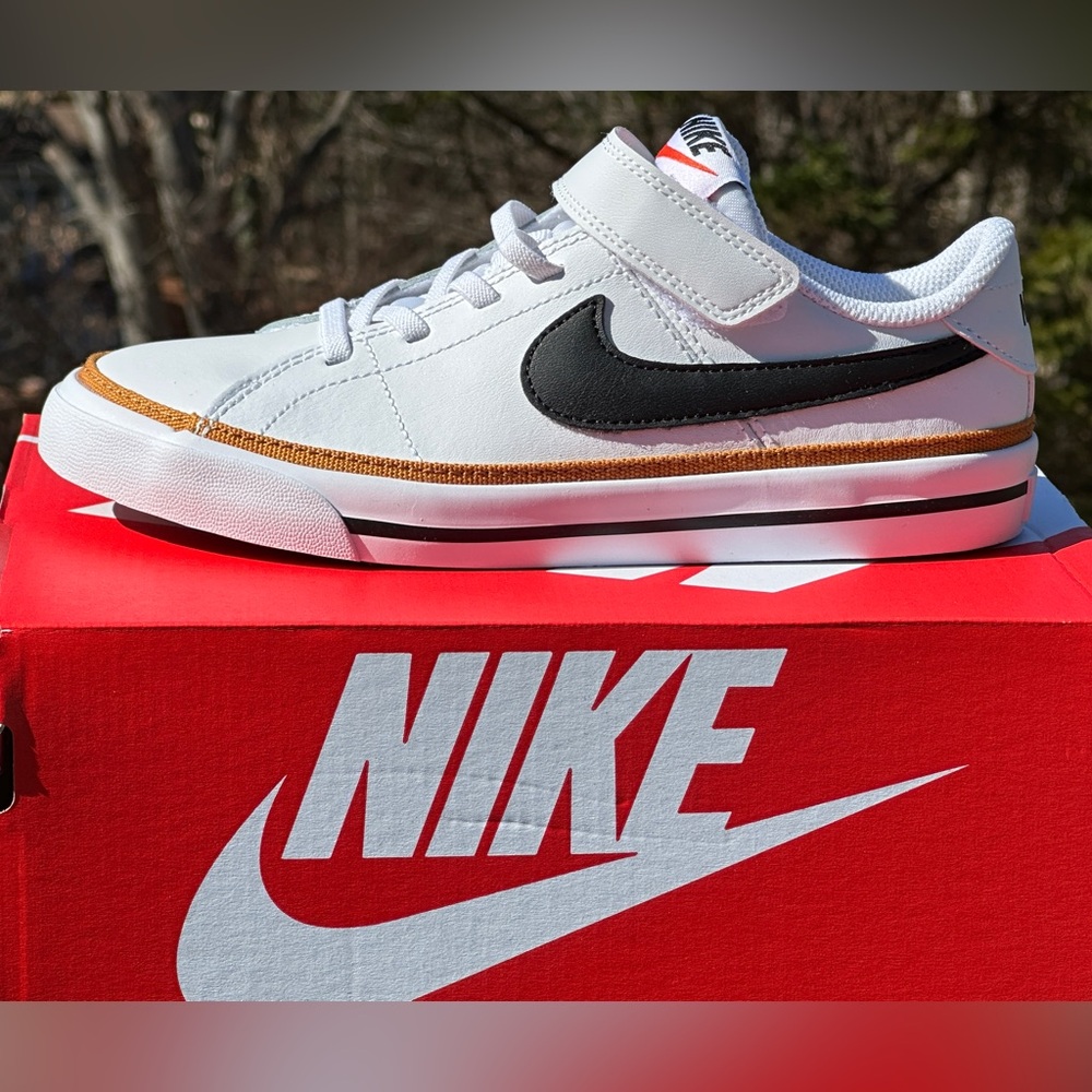 Nike Unisex Toddler Court Legacy Low White Casual Sneaker Youth 1Y 2Y 3Y NEW - Picture 2 of 11